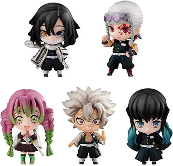 Pack 5 figuras megahouse demon slayer kimetsu no yaiba sailor tanjiro & the hashira set b