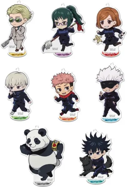 Set figuras acrílicas megahouse jujutsu kaisen toko toko mascot vol. 19