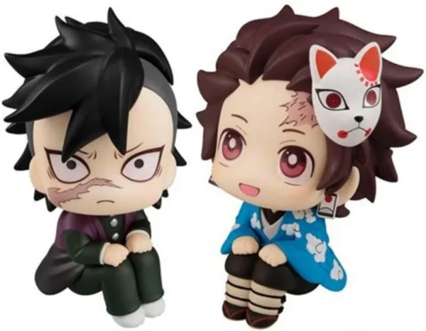 Pack 2 figuras megahouse look up genya & tanjiro kamado prueba final gift set