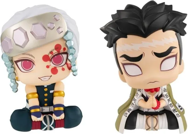Pack 2 figuras megahouse demon slayer kimetsu no yaiba gyomei uzui