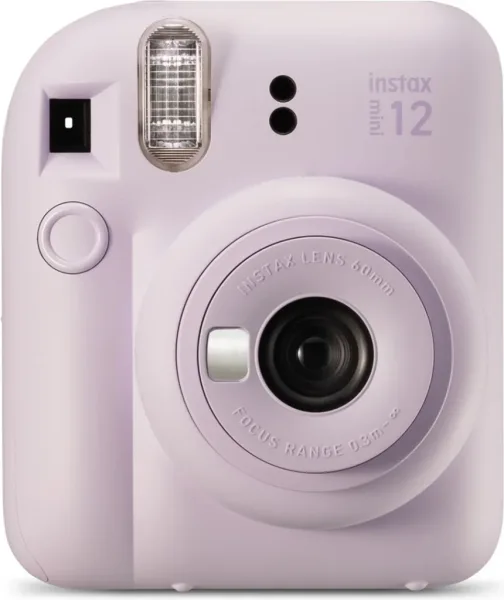 Camara fujifilm mini instax 12 flash -  autoexposicion -  lila