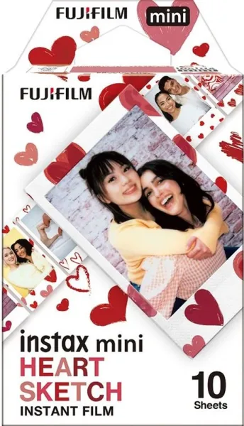 Pelicula fujifilm para instax mini heart sketch
