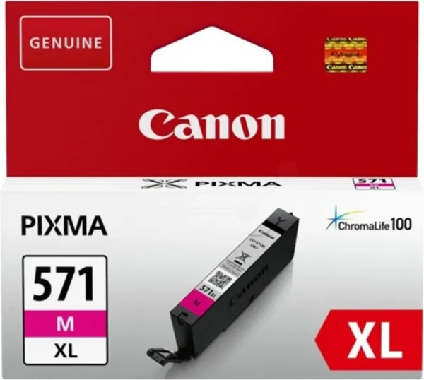 Cartucho de Tinta Original Canon CLI-571MXL Alta Capacidad/ Magenta