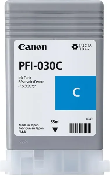 Cartucho canon pfi - 030 cian ta - 20ta - 20 mfp l24eita - 30ta - 30 mfp l36ei