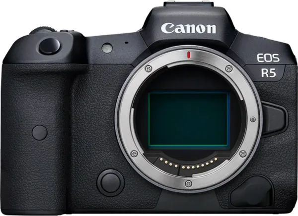 Camara reflex canon eos r5 cuerpo 45mpx negro