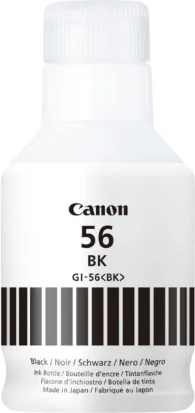 Botella tinta canon gi - 56bk 170ml 6000 paginas