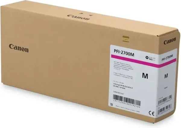 Cartucho tinta gran formato canon pfi - 2700 magenta