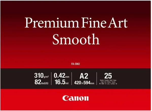 Papel canon fa - sm2 a2 25 hojas