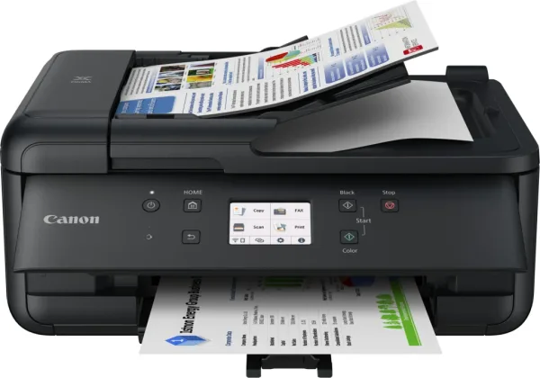 Multifuncion inyeccion canon maxify tr7650 color fax -  a4 -  15ipm -  duplex impresion -  WiFi -  adf -  tintas independientes