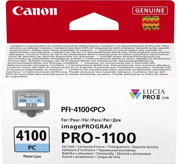 Cartucho canon pfi - 4100pc cian