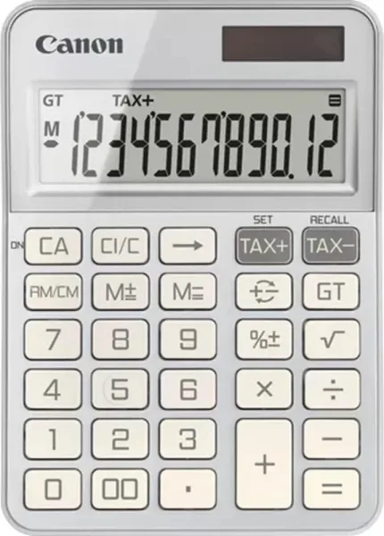 Calculadora canon sobremesa ks - 125kb - sl emea hb 12 digitos plata