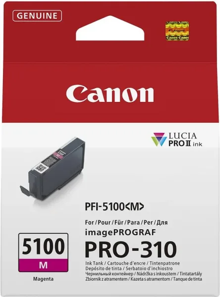 Cartucho tinta canon pfi - 5100 magenta