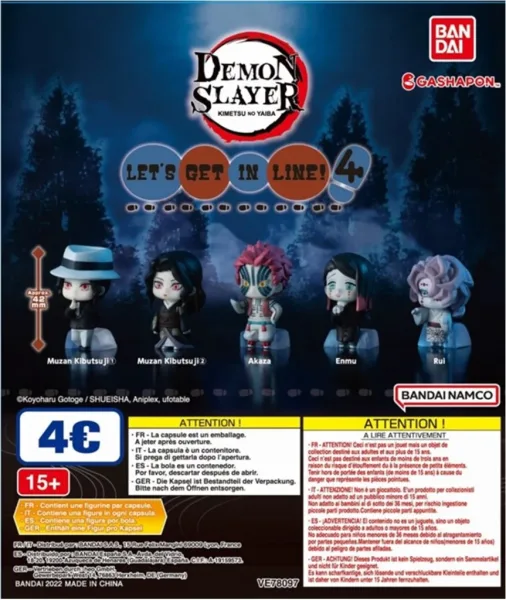 Set gashapon figuras bandai lote 30 articulos kimetsu no yaiba demon slayer narabundesu 4