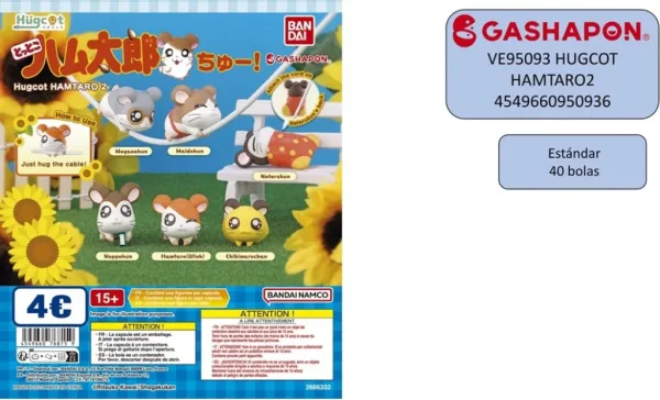 Set gashapon figuras bandai lote 40 articulos hamtaro 2 hugcot