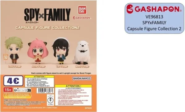 Set gashapon figuras bandai lote 30 articulos spy x family capsule figure