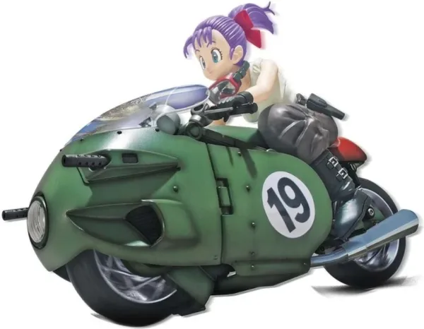 Figura bandai hobby dragon ball bulba variable nº19 motocycle model kit