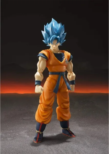 Figura tamashii nations figuarts sh dragon ball super super saiyan god super saiyan gogeta re - issue