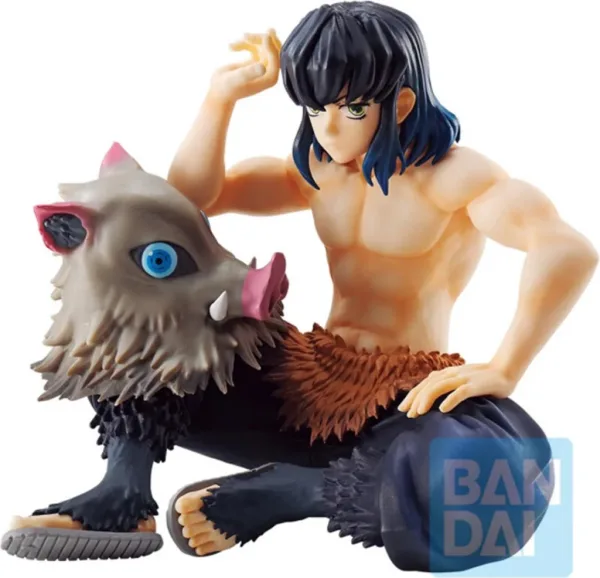 Figura bandai ichibansho demon slayer kimetsu no yaiba inosuke hashibira 10 cm exclusiva