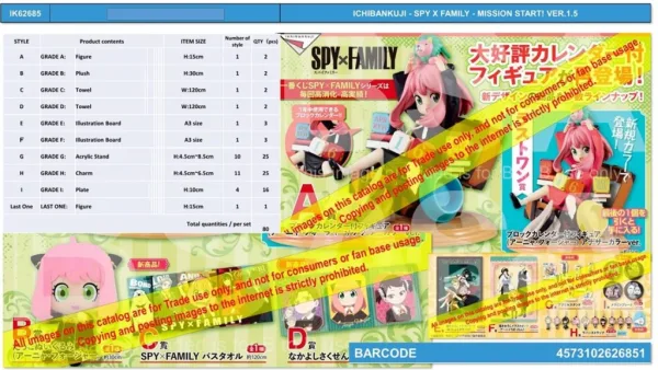 Ichiban kuji banpresto spy x family mission start!