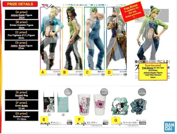 Ichiban kuji  jojo's bizarre golden wind