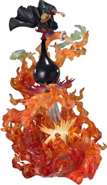 Figura tamashii nations figuarts zero tamashii nation extra battle spectacle monkey d luffy red roc