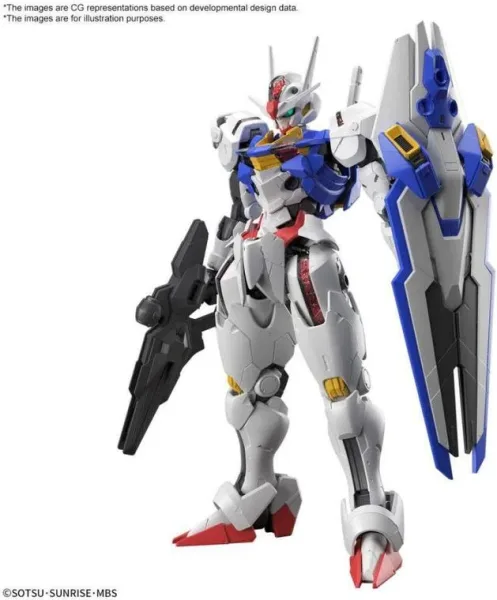 Maqueta bandai hobby mobile suit gundam the witch from mercury full mechanics 1 100 gundam aerial
