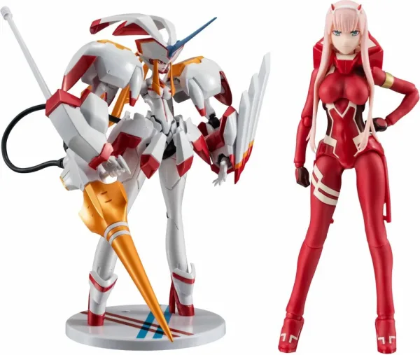 Figura tamashii nations sh figuarts darling in the franxx ztrelizia & zero two 5th aniversario set