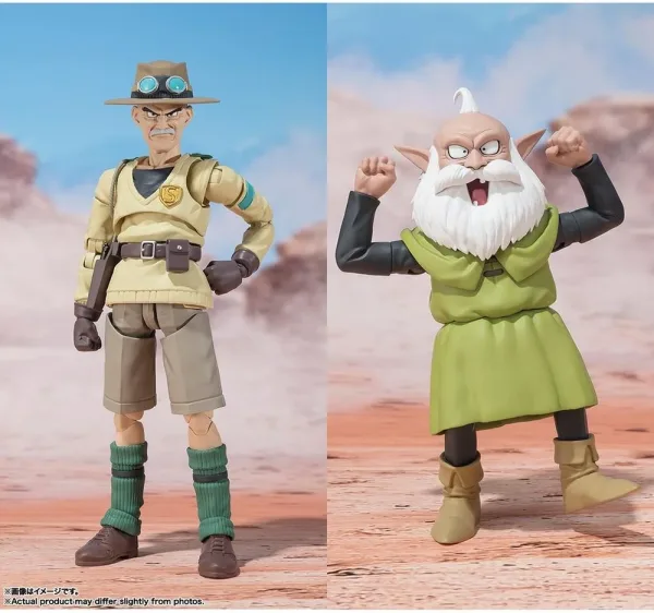 Pack 2 figuras tamashii nations sand land sh figuarts rao & thief 15 & 11cm