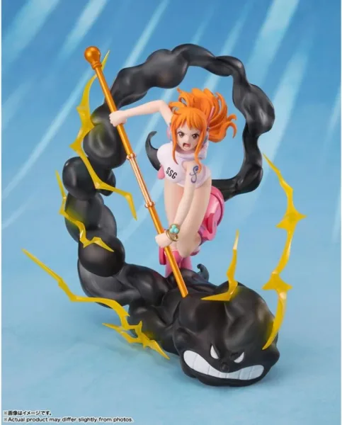 Figura tamashii nations figuarts zero one piece nami lightning blast ver. extra battle 17cm