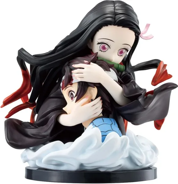 Figura ichbansho demon slayer kimetsu no yaiba tanjiro & nezuko kamado artscale memoria (locus)