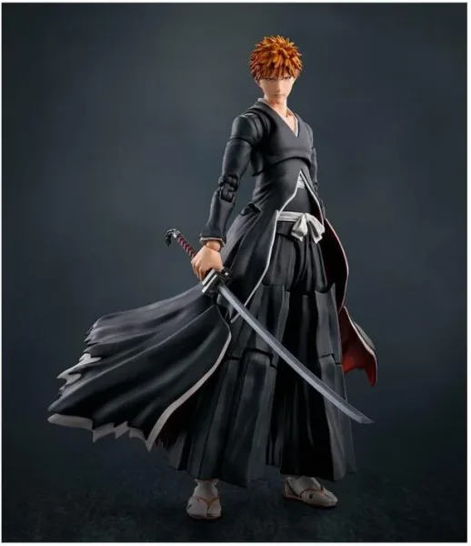 Figura tamashii nations bleach sh figuarts ichigo kurosaki - getsugatensho -  15.5cm