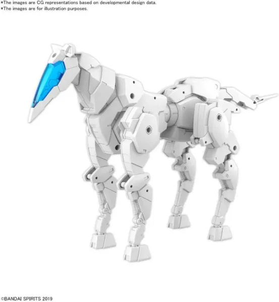 Vehiculo expansion bandai hobby 30mm exa - vehicle horse mecha ver. blanco