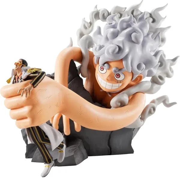 Figura bandai ichibansho one piece revible moment monkey d. luffy gear 5 vs borsalino burst enrgy