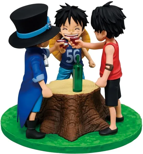 Figura ichibansho one piece one piece ace & sabo & luffy (dramatic memories) 10cm