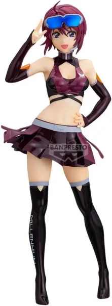 Figura banpresto mobile suit gundam seed freedom glitter&glamours lunamaria hawke racing ver.