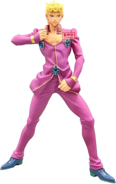 Figura banpresto jojo's bizarre adventure golden wind mometria giorno giovanna 21cm