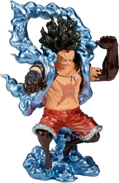 Figura banpresto one piece king of artist monkey d.luffy (snakeman) 19cm