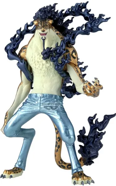 Figura banpresto one piece king of artist rob lucci awakening - special ver. -