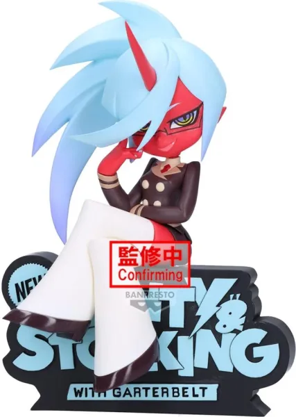Figura banpresto new panty & stocking with garterbelt monitor top figz kneesocks 12cm