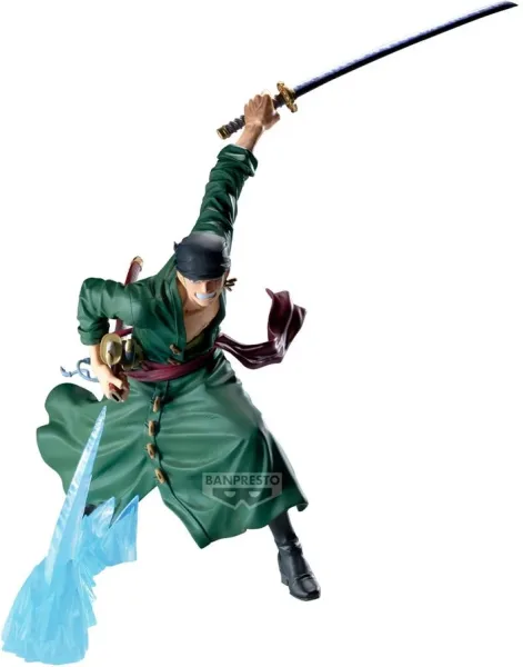 Figura banpresto one piece maximatic plus roronoa zoro 28cm