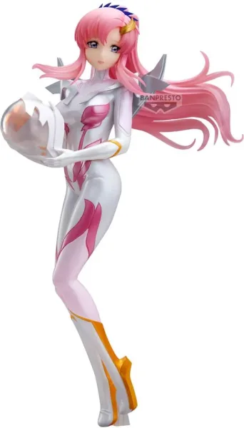 Figura banpresto mobile suit gundam seed freedom glitter & glamours lacus clyne pilot suit pearl color ver. 22cm
