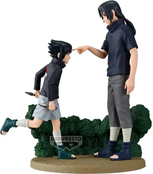 Figura banpresto naruto shippuden memorable saga sasuke uchiha & itachi uchiha 14cm
