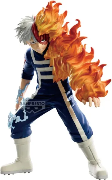 Figura banpresto my hero academia the amazing heroes shoto todoroki sports festival ver. 18cm