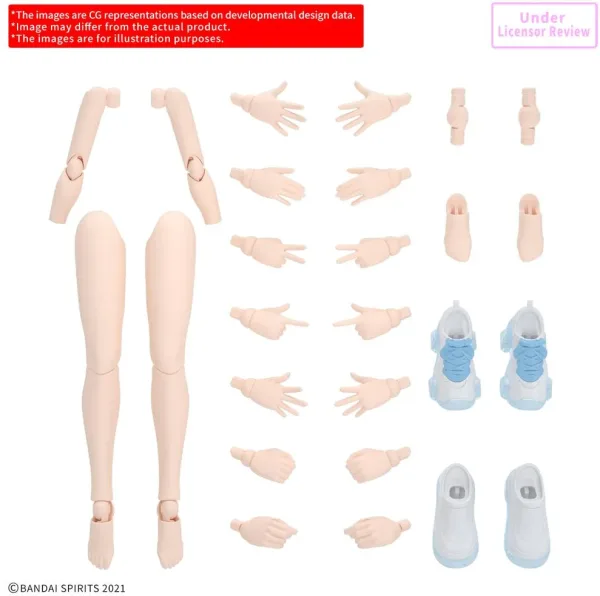 Accesorio maqueta bandai 30ms opt body p arm & legs s  col a