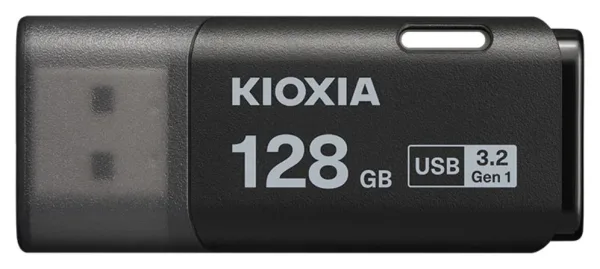 Memoria USB 3.2 Kioxia 128GB U301 Hayabusa Negro