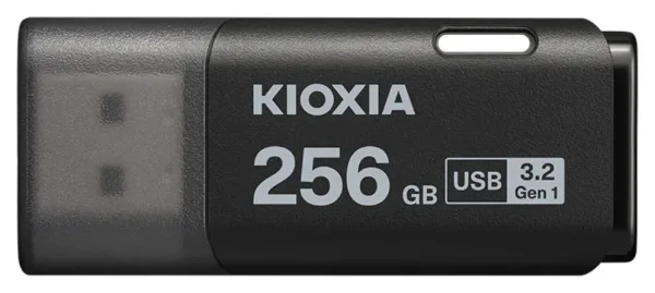 Memoria USB 3.2 Kioxia 256GB U301 Hayabusa Negro