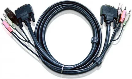Aten Cable Kvm DVI-D USB Dual Link de 1,8 M (2L-7D02Ud)