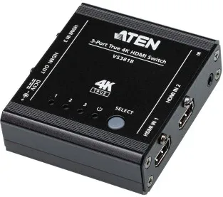 Aten Conmutador / Selector / Switchhdmi True 4K de 3 Puertos (Vs381B-At)(Cp40)