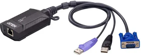 ATEN CN800-AT interruptor KVM Negro, Púrpura