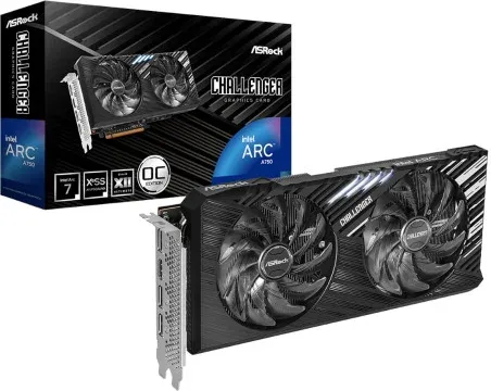 VGA Asrock A750 Challenger Se 8GB Oc,Intel,A750,8GB,Gddr6,256Bit,3Dp+1Hdmi,2 Ventiladores (A750 Cl Se 8Go)